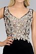 Elizabeth K GL2128 Cutout Back Illusion Top Dress