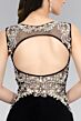 Elizabeth K GL2128 Cutout Back Illusion Top Dress