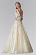 Elizabeth K GL2155 Embellished Top Strapless Sweetheart Dress