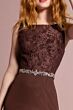 Elizabeth K GL2163 Beaded Waist Lace Top Maid of Honor Dress