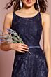 Elizabeth K GL2170 Scoop Neckline Floral Lace Maid of Honor Dress
