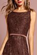 Elizabeth K GL2170 Scoop Neckline Floral Lace Maid of Honor Dress