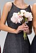 Elizabeth K GL2170 Scoop Neckline Floral Lace Maid of Honor Dress