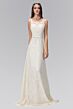Elizabeth K GL2170 Scoop Neckline Floral Lace Maid of Honor Dress