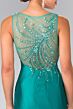 Elizabeth K GL2212 Illusion Back V-Neck Trumpet Dress
