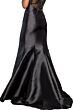 Elizabeth K GL2212 Illusion Back V-Neck Trumpet Dress