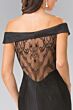Elizabeth K GL2213 Lace Back Off The Shoulder Dress