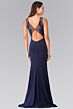Elizabeth K GL2222 Bateau Neck Cutout Back Dress