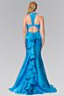 Elizabeth K GL2224 Ruffle Skirt Cutout Racerback Dress