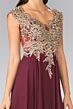 Elizabeth K GL2229 Queen Anne Neckline Embroidered Dress