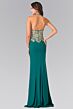 Elizabeth K GL2231 Halter Neckline Embroidered Top Dress