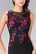Elizabeth K GL2238 Embroidered Top Cutout Back Dress