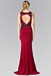 Elizabeth K GL2238 Embroidered Top Cutout Back Dress