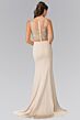 Elizabeth K GL2247 Embroidered Top Faux 2-Piece Dress