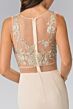 Elizabeth K GL2247 Embroidered Top Faux 2-Piece Dress