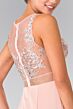 Elizabeth K GL2247 Embroidered Top Faux 2-Piece Dress