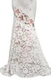 Elizabeth K GL2249 Illusion Lace Skirt V-Neck Bridal Gown