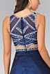 Elizabeth K GL2250 Embellished Illusion Two Piece Dress