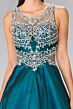 Elizabeth K GL2253 Illusion Back Embellished Top Dress