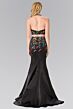 Elizabeth K GL2260 Floral Embroidered Two Piece Dress