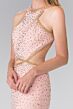Elizabeth K GL2265 Exposed Back Cutout Waist Dress