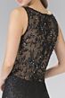 Elizabeth K GL2268 Illusion Back Sequin Lace Dress
