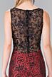 Elizabeth K GL2268 Illusion Back Sequin Lace Dress