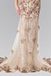 Elizabeth K GL2269 Boat Neckline Embroidered Lace Dress