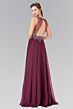 Elizabeth K GL2273 Cutout Back Embellished Bodice Dress