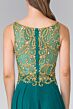 Elizabeth K GL2274 Bateau Neckline Embellished Top Dress