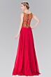 Elizabeth K GL2274 Bateau Neckline Embellished Top Dress
