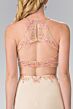 Elizabeth K GL2277 Cutout Back Halter Top 2 Piece Dress