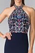 Elizabeth K GL2279 Embellished Top Halter Neck Dress