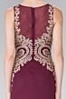 Elizabeth K GL2283 Embroidered Bodice Godet Skirt Dress