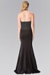 Elizabeth K GL2285 Halter Neckline Embellished Bodice Dress