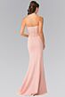 Elizabeth K GL2285 Halter Neckline Embellished Bodice Dress