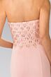 Elizabeth K GL2285 Halter Neckline Embellished Bodice Dress