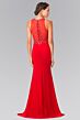 Elizabeth K GL2298 Illusion Waist Embellished Bodice Dress
