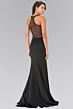 Elizabeth K GL2303 Sheer Back Keyhole Neck Dress