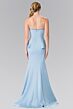 Elizabeth K GL2304 Side Peplum Strapless Dress