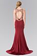 Elizabeth K GL2312 Cutout Back Sleeveless Embroidered Dress