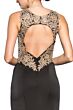 Elizabeth K GL2312 Cutout Back Sleeveless Embroidered Dress