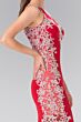 Elizabeth K GL2320 Illusion Sides Cutout Back Dress