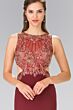 Elizabeth K GL2324 Cutout Back Embroidered Top Dress