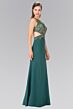 Elizabeth K GL2324 Cutout Back Embroidered Top Dress