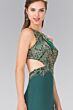 Elizabeth K GL2324 Cutout Back Embroidered Top Dress