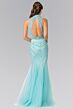 Elizabeth K GL2330 Godet Skirt Illusion Bodice Dress