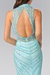 Elizabeth K GL2330 Godet Skirt Illusion Bodice Dress