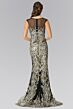 Elizabeth K GL2336 Cap Sleeve Bateau Neck Dress