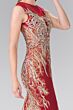 Elizabeth K GL2336 Cap Sleeve Bateau Neck Dress